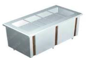 gabinete con tina fria alfer inox