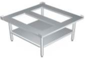 mesa base con marco alfer inox