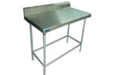 mesa de trabajo con lambrin alfer inox