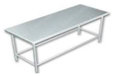 Mesa movil sin entrepaño alfer inox