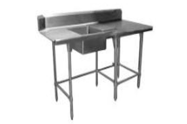 Mesa recta para recibir loza sucia alfer inox